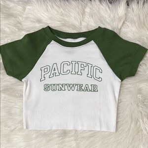 NWOT Pacsun Cropped Raglan T-Shirt Size XS